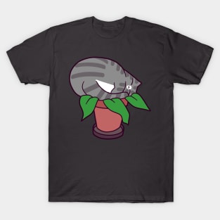 Potted Cat Plant T-Shirt